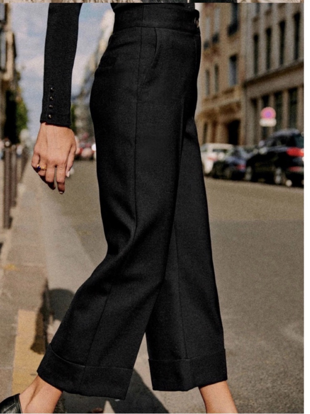 Sezane Damon Trousers Noir. - Size 40